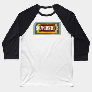 70s 80s Solvem Problem Retro Vintage Distressed Men Baseball T-Shirt